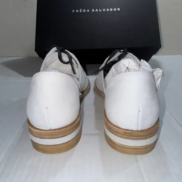 Freda Salvador Women's WIT D’Orsay Oxford Ivory Calf Size 5.5 - Picture 4 of 7